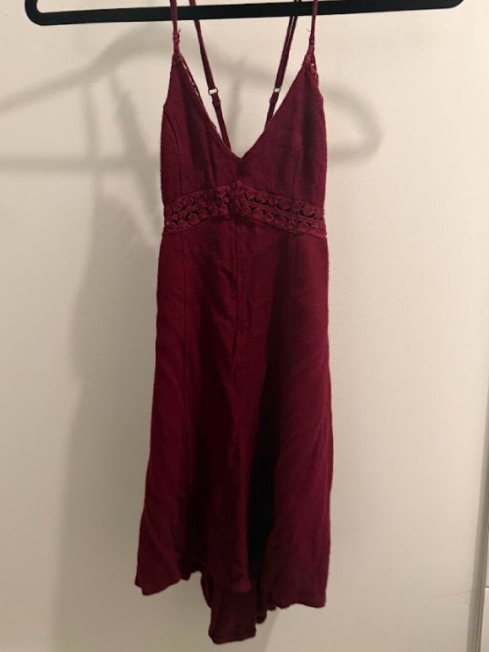 Free People burgundy mini dress [euc]